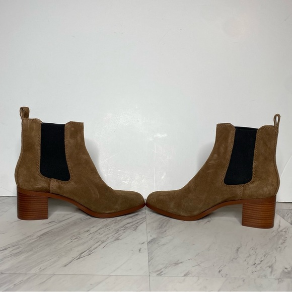 Steve Madden Rhiannon Cognac Suede Chelsea Bootie 10M - Picture 5 of 15